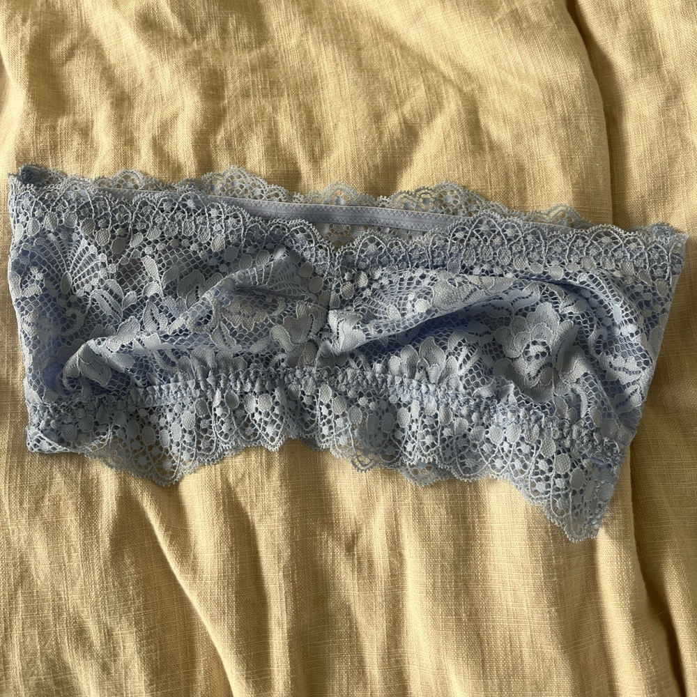 Free People Lace Bandeau in Blue Moon Quartz